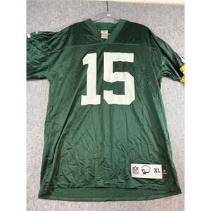Reebok Green Bay Packers Bart Starr 15 Mesh Jersey Mens XL Green NFL Throwback